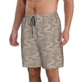 thumbnail image 2 of Naloa Hand Drawn Snake Men's Beach Shorts, Surfing shorts, Swim trunks, Quick Dry Swim Trunks for Surfing Beach Fun - X-Large, 2 of 9