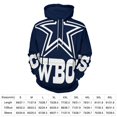 thumbnail image 2 of Football Cowboys 3d Sweatshirts Hoodie Fashion Casual Personality Men's Women Street Hoodie Pullovers Long Sleeve Comfortable Top, 2 of 6