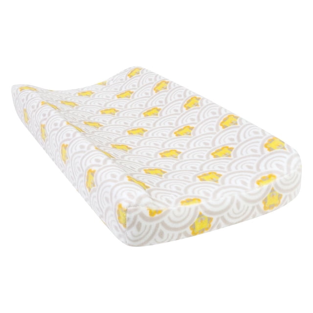 Funda para Cambiador Trend Lab gris Art Deco Lions Scallop