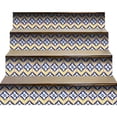 thumbnail image 6 of HomeRoots 400185 4 x 4 in. Blue Yellow Zig Peel & Stick Tiles, 6 of 9