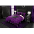thumbnail image 2 of Housse de Couette Whimsigoth Sun, Couvre-Lit, Couette Goth Pastel, Violet et, 2 of 5