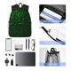 thumbnail image 4 of Disketp Green Sparkling Mochila Ligera Clásica con Múltiples Bolsillos, Mochila Casual para Hombre y Mujer, Ideal para Escuela, Trabajo y Viajes, 4 of 6