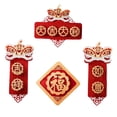 thumbnail image 2 of GUOOL Nouvel An Chinois Couplets de Printemps Non Tissés Flexibles Couleur Rouge F, 2 of 9