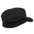 thumbnail image 4 of Big Size Fitted Trendy Army Style Cap - Black 2XL-3XL, 4 of 5