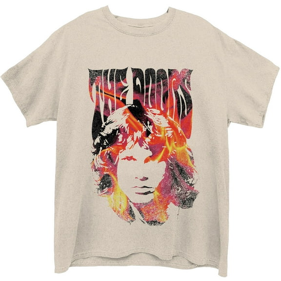The Doors Unisex T-Shirt Jim Face Fire (Small)