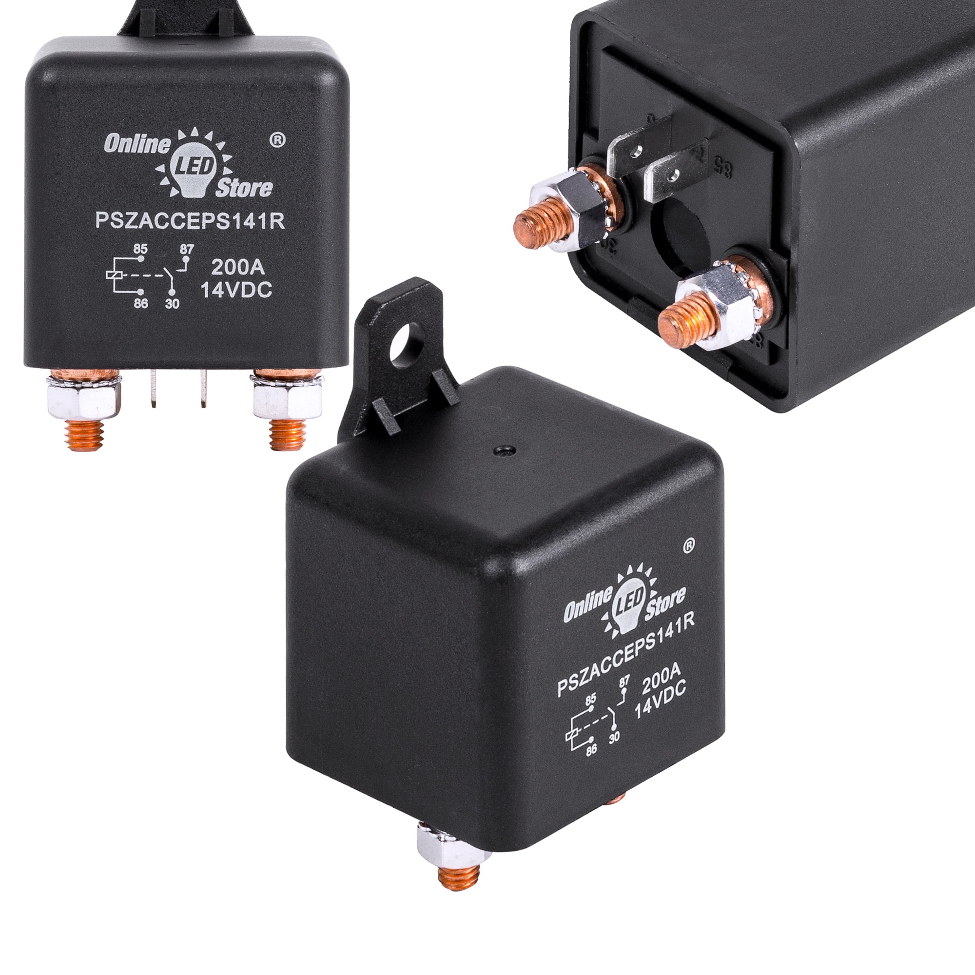 12V 200Amp 4-Pin Heavy Duty ON/OFF Switch Split Charge Relay For Car Auto Boat 