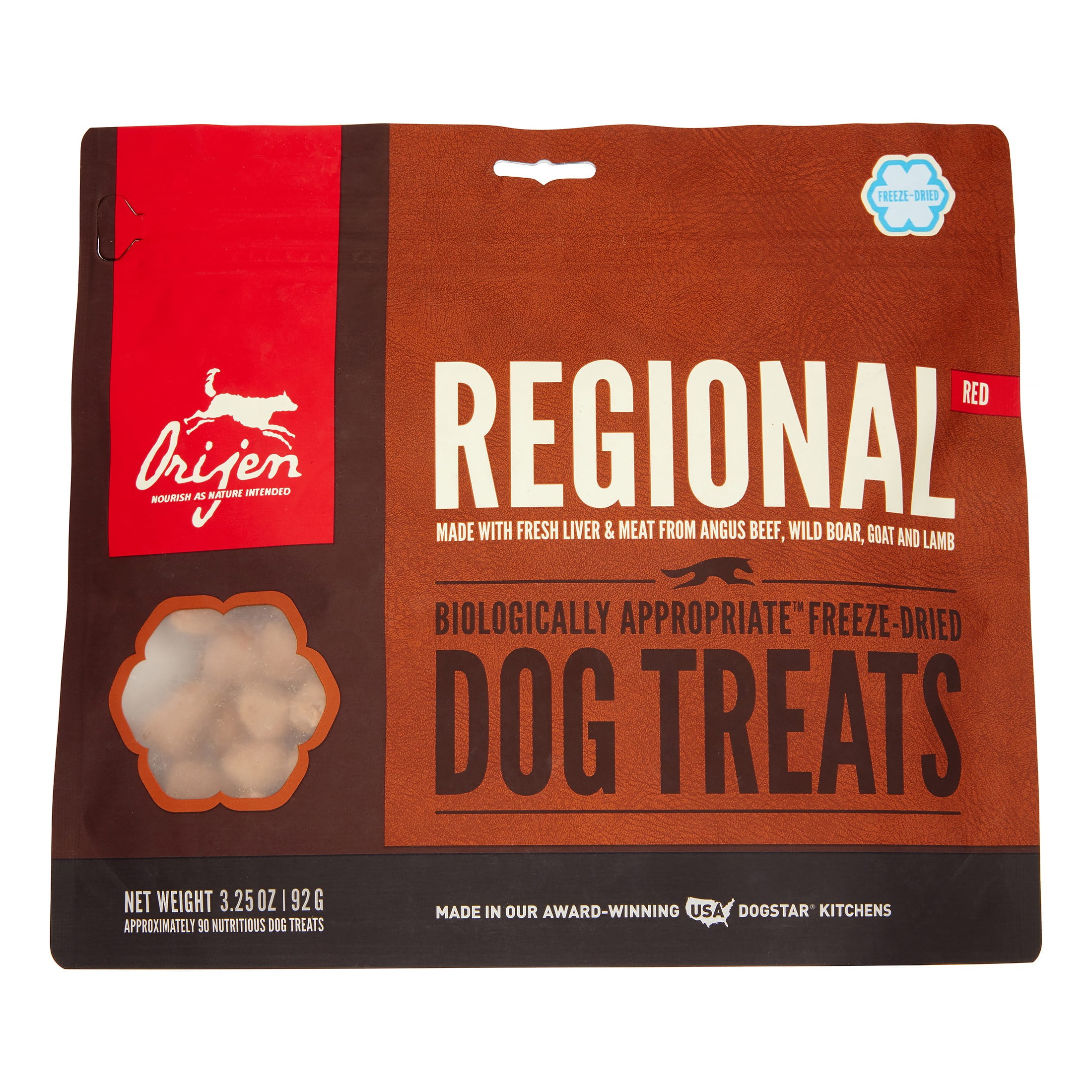 Orijen Regional Red Biologically Appropriate Freeze Dried Dog Treats, 3