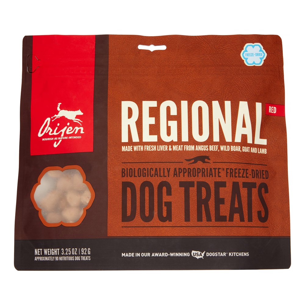 Orijen Regional Red Biologically Appropriate Freeze Dried Dog Treats, 3