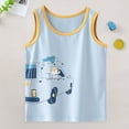 thumbnail image 2 of NIEWTR Kids Tank Tops for Boys Toddler 0-24M 2T 3T 4T 5T 6T Sleeveless T-Shirts Casual Loose Tees for Beach Vacation Summer Sleeveless Vests(B-Sky Blue,140.00), 2 of 5
