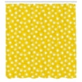 thumbnail image 3 of Ambesonne Yellow and White Shower Curtain, Round Spots, 69"Wx75"L, Yellow and White, 3 of 3