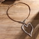 thumbnail image 3 of Collares de Corazón Bayetss para Mujer, Hermoso Collar Vintage Ajustable con Colgante de Amor Grande y Cadena de Cuerda de Cuero., 3 of 5