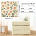 thumbnail image 3 of Beige Daffodils Pattern Kitchen Cloth Dish Towels for Drying Washing Absorbent Dish Rags Reusable soft kitchen dishcloth set 6 Pack, 3 of 9