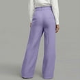 thumbnail image 5 of Admvng Womens Linen Pants Wrap Wide Leg Casual Summer Office formal Full Length Trousers with Pockets, 5 of 6