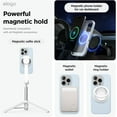 thumbnail image 4 of Magnetic Silicone Case Compatible with iPhone 16 Pro Max Case 6.9 Inch Compatible with All MagSafe Accessories - Built-in Magnets, Soft Grip Silicone, Shockproof [Stone], 4 of 5