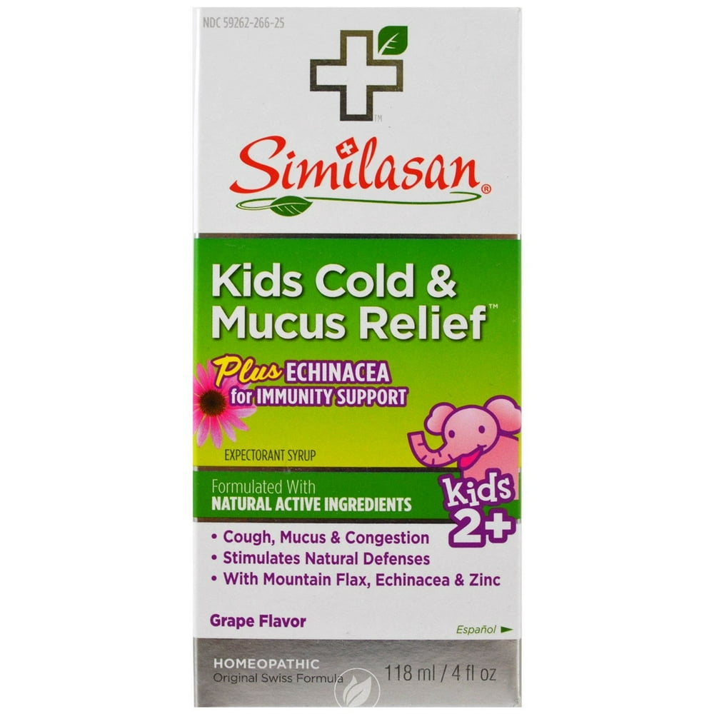 Similasan Kids Cold & Mucus Relief Syrup Plus Echinacea 4 oz Walmart