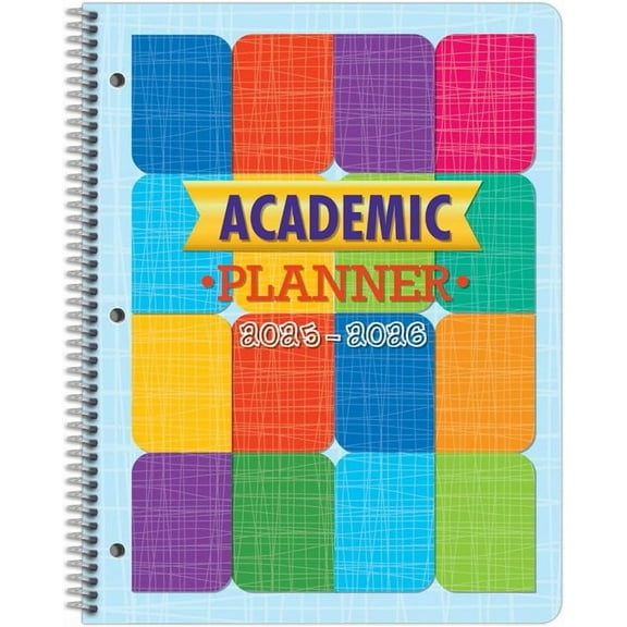 Dated Primary Student Planner 2025-2026 Academic School Year, Large (8.5" by 11") Block Style Datebook with Classic Primary Block Cover