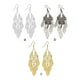thumbnail image 5 of Pendientes colgantes de metal barroco Sonducket 10Conjunto dorado, 5 of 6