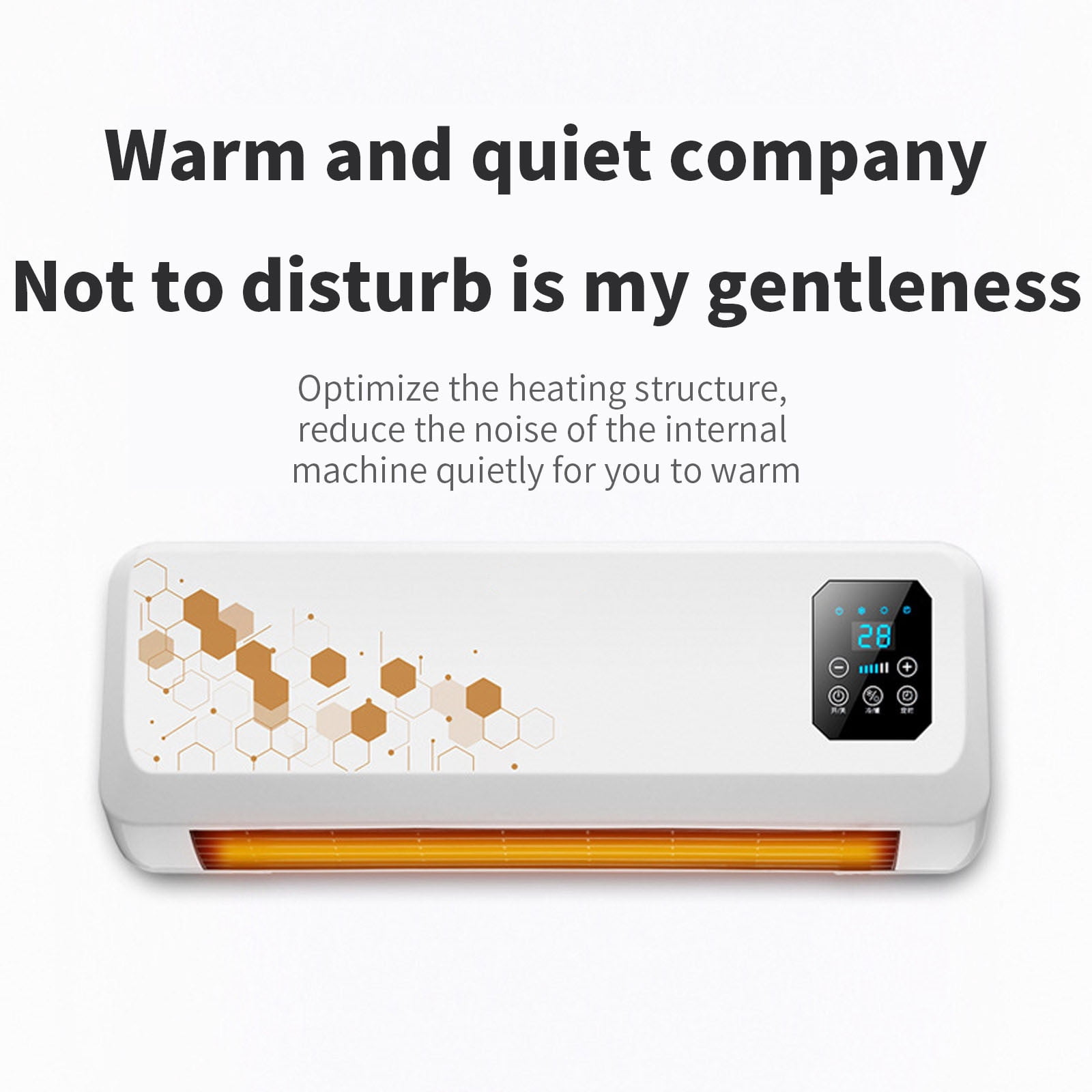 Wdhugt Wall Ac Split Max Aire Acondicionado Portatil 2 In 1 Portable Smart Air Fan Heater And Fan Combo With Digital Display Remote Split Air Conditioner for Home Office Bedroom Rated Power 2000W