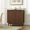 thumbnail image 6 of VEANERWOOD Fluted Cabinet with Storage, 2 Doors Sideboard Buffet Cabinet Modern Accent Cabinet, 6 of 10