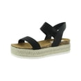thumbnail image 1 of Steve Madden Womens Jaklin Slip-On Platform Espadrilles Black 11 Medium (B,M), 1 of 3