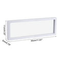thumbnail image 2 of Uxcell Floating Thin Film Display Box with Base 30cm x 11cm x 2cm White, 2 of 5