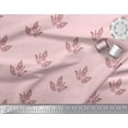 thumbnail image 3 of Soimoi Velvet Fabric Leaves & Floral Block Fabric Prints by Yard 58 Inch Wide, 3 of 3