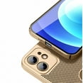 thumbnail image 3 of Heat Dissipation iPhone 11 Case (Gold) Breathable Cooling Hollow Cellular Hole Full Camera Lens Protection Ultra Slim Cover, 3 of 6