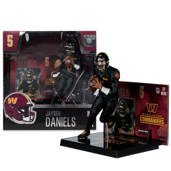 Jayden Daniels  w/Alternate Black Uniform (NFL: Washington Commanders) 7" Figure McFarlane's SportsPicks #46