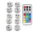 thumbnail image 2 of 5/10pcs Underwater LED Lights Submersible RGB Waterproof Light Battery Powered Swimming Pool Light With Battery For Vase Pond ,Multi-Purpose, 2 of 7