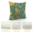 thumbnail image 4 of Green Throw Pillow Covers  Grandmillennial Yellow Floral Butterfly Bird Chinoiserie Vintage Outdoor Spring Decorations Decorative Throw Pillows Cases  for Room Couch Decor, 4 of 5