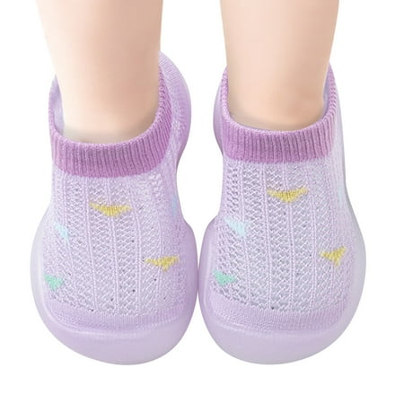 

QYZEU Toddler Girl Tennis Shoes Size 6 1 Year Old Shows Boys Girls Socks Shoes Toddler Breathable Mesh The Floor Socks Non Slip Prewalker Shoes