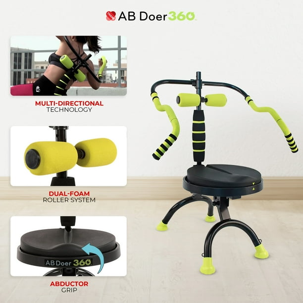 Ab Doer 360 EXTRA - Ab Machine Workout & Ab Exercise Equipment