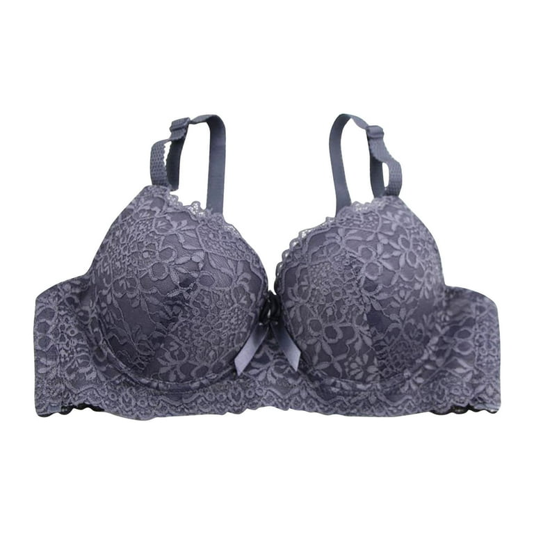 Breathable Lace Bra Women's Lingerie Set Thin Underwear Casual Sexy Sling  for Everyday Wear Summer Comfort #Dark Gray,XL - Walmart.com