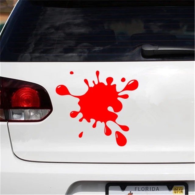 Pegatinas para coche con impresiones de manchas interesantes, calcomanías decorativas para puertas, ventanas, cristales y parachoques traseros