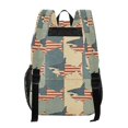 thumbnail image 3 of Iauyy Clear Backpack Heavy Duty PVC Transparent Backpack for College Workplace, Flag Sea-fish Print, 3 of 8