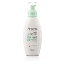 Aveeno Clear Complexion Foaming Facial Cleanser, 6 Fl. Oz Pack of 3