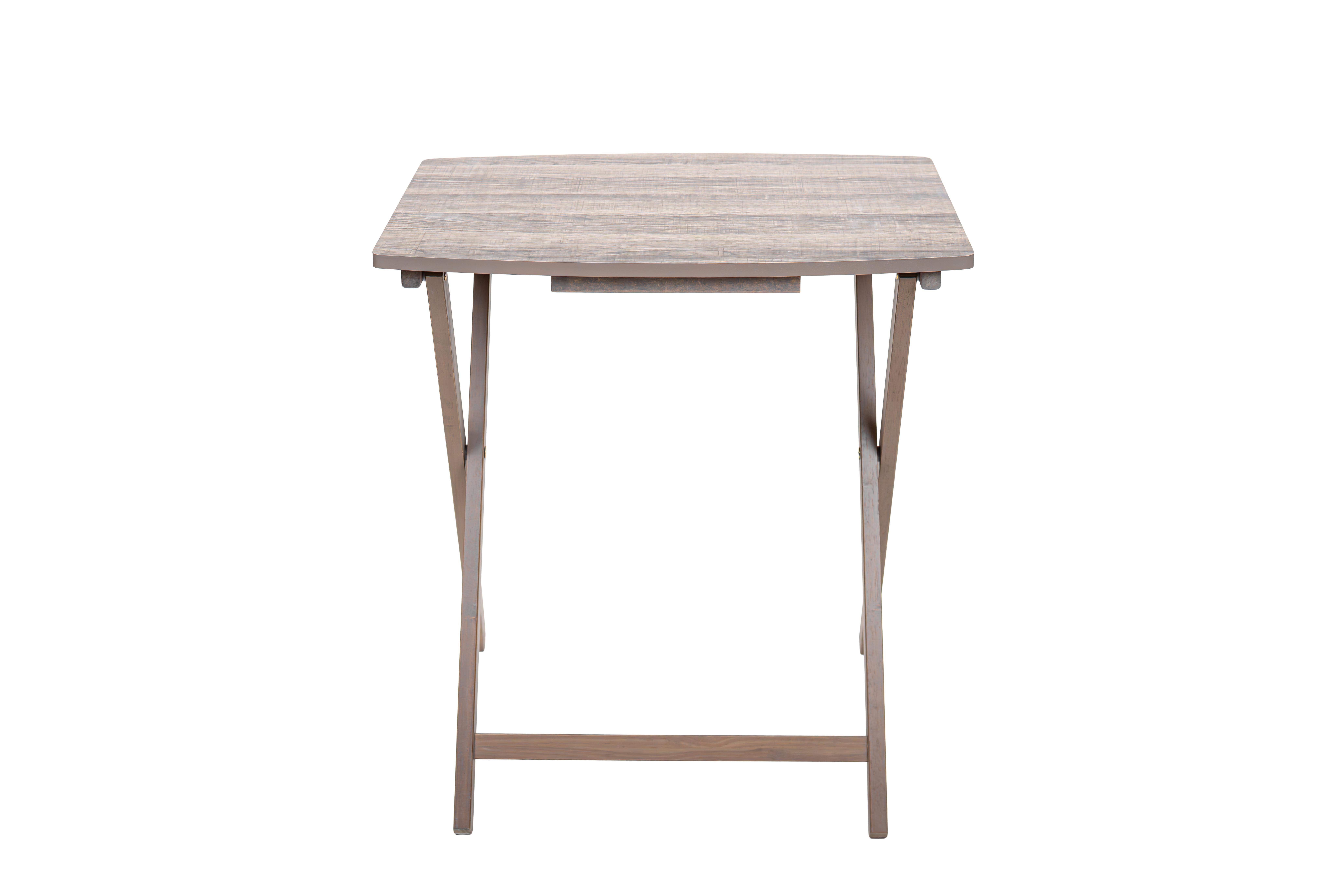Mainstays Modern Indoor Folding XL Oversized Tray Table in Rustic
