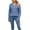 Blue, variant on Neewe Women's Fall Long Sleeve Tunic Tops for Leggings V Neck Button Casual Blouse Sweatshirt