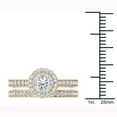 thumbnail image 5 of 1 Carat T.W. Diamond 10kt Yellow Gold Double Halo Engagement Ring Set, 5 of 5