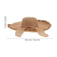 thumbnail image 2 of HEALEEP Sombrero De Khaki Para Mujer Con Ancha Y Detalle Femenino De, 2 of 6