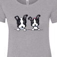 thumbnail image 4 of Inktastic Boston Terriers (dark Apparel) Women's T-Shirt, 4 of 5