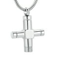 thumbnail image 5 of Unique Cross Cremation Pendant Necklace for Men Women's Stainless Steel Ashes Urn Keepsake Jewelry Pet Cross Classic Solid Color (5pcs necklace), 5 of 6