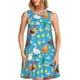 thumbnail image 1 of Fotbe Rooster And Chickens Vestido de Verano sin Mangas para Mujer – Vestido Midi Línea A, Estilo Camiseta Floral, Vestido Playero Casual y Fluido, 1 of 7