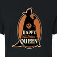thumbnail image 3 of Disney Villains - Happy Hallowqueen - Juniors Cropped Cotton Blend T-Shirt, 3 of 5