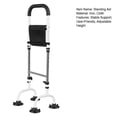 HANNEA Bed Assist Rail for Seniors with Adjustable 87–110 cm Height and Arch Handle | Carbon Steel Support for Safe Getting In or Out of Bed main image 0