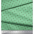 thumbnail image 3 of Soimoi Green Cotton Voile Fabric Curve Diamond & Ship Wheel Nautical Decor Fabric Printed Yard 42 Inch Wide, 3 of 3