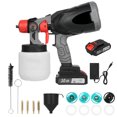 thumbnail image 1 of Zootealy Cordless Paint Sprayer Kit with 2.0Ah Battery, 5 Nozzles, Viscosity Measuring Funnel, Cleaning Tools, 2 Paper Filters - US Plug, 1 of 7