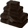 thumbnail image 1 of Refurbished Canadian CL-IPTSSP-001 Linen Imperial Basic Dark Brown Towel Set 6 Pack Light Weight Quick Dry, 1 of 1