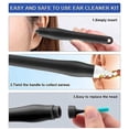 thumbnail image 4 of Ear Wax Remover,Soft Spiral Earwax Removal Tool with 16 Replacement Heads Safe Reusable Ear Wax Removal Kit for Gift Set (Black), 4 of 7