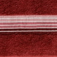 thumbnail image 2 of Mainstays Basic Bath Towel, Soft 100%  Cotton and Highly Absorbent Striped Bath Towel, Red, 2 of 6